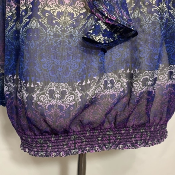 The Limited Semi-Sheer Ruffle Detail Blouse - Picture 10 of 12